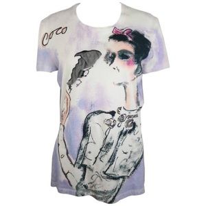 Vintage Chanel T-shirt - Coco Chanel Smoking